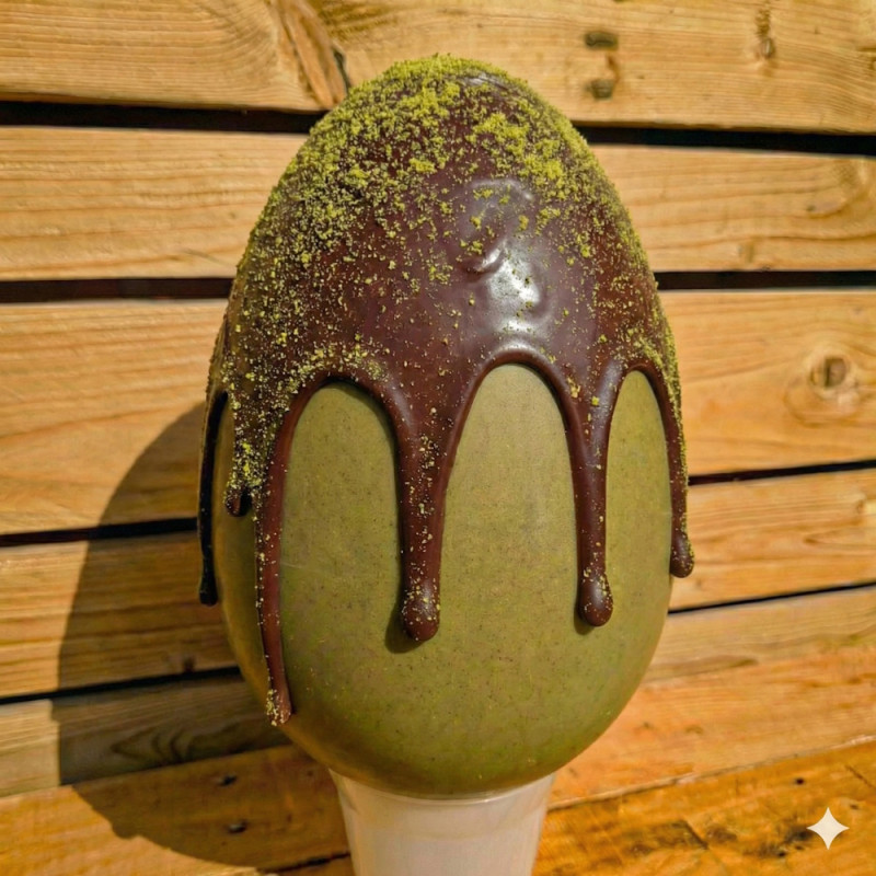 Fondente & Pistacchio - Uovo Pistacchissimo Speciale con il 40% di Pistacchio